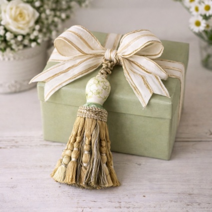 Green French Toile set of 2