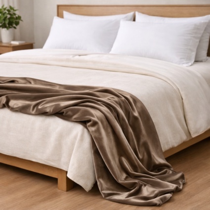 Florence Gold Velvet Throw