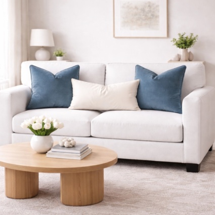 Carla Sky Cushion Feather