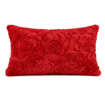Soft comfy rose cushion