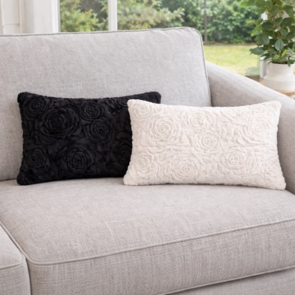 Cosy comfy rose cushion