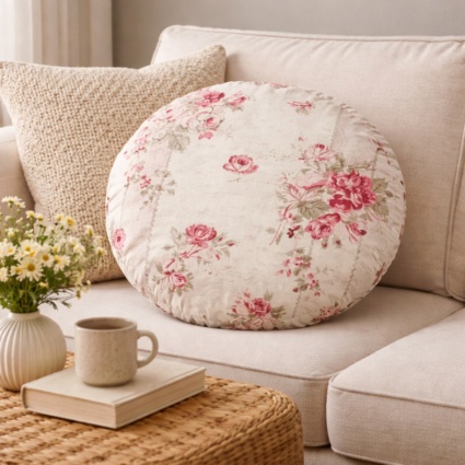 Petal Poetry Deco Cushion