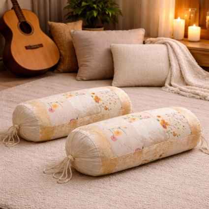 Floral Patch Bolster Prefilled