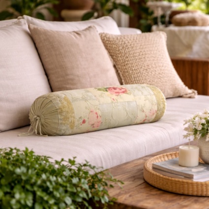 Floral Patch Bolster Prefilled