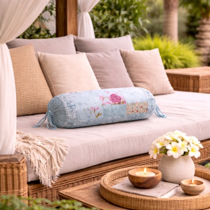 Floral Patch Bolster Prefilled