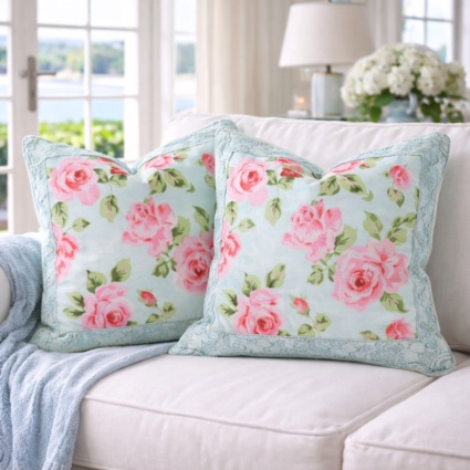 Shabby Rose European Sham
