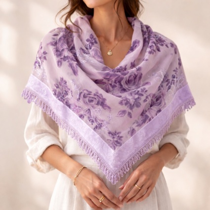 Scarf Whispers Lilac