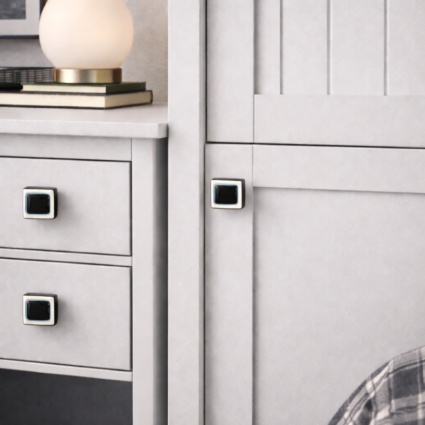 Rectangular Black Knob 35mm