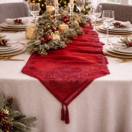Table Runner Beaded