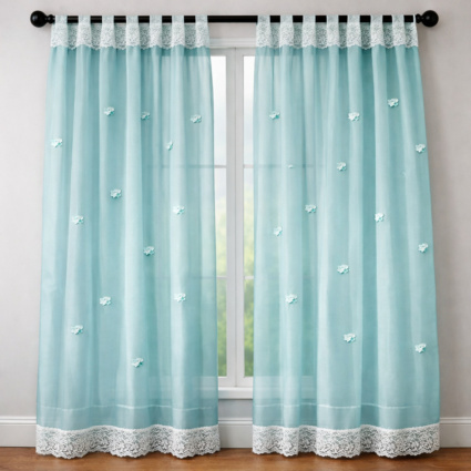 Organza Lace Curtains Set