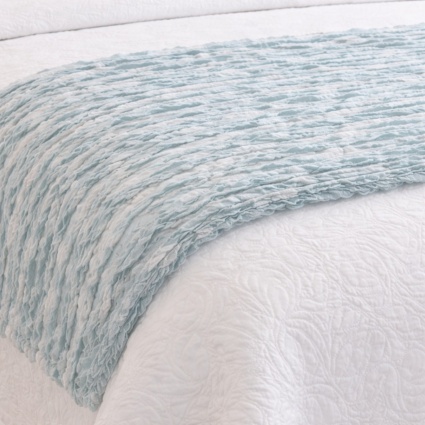 Bed Runner Blue Floral