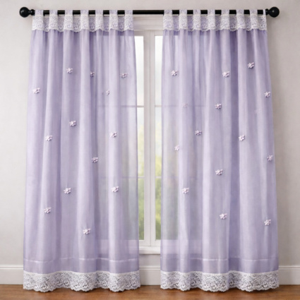 Organza Lace Curtains Set