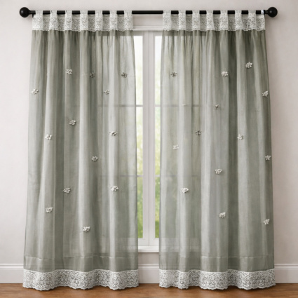 Organza Lace Curtain set